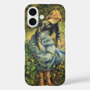 Hirtenmädchen von Camille Pissarro, Vintage Fine A iPhone 16 Hülle