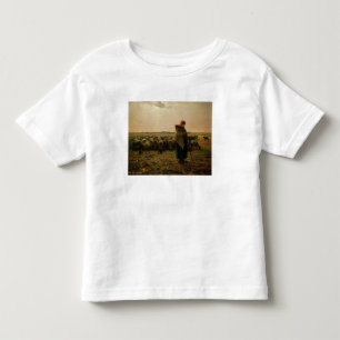 Hirtin mit ihrer Flock, 1863 Kleinkind T-shirt