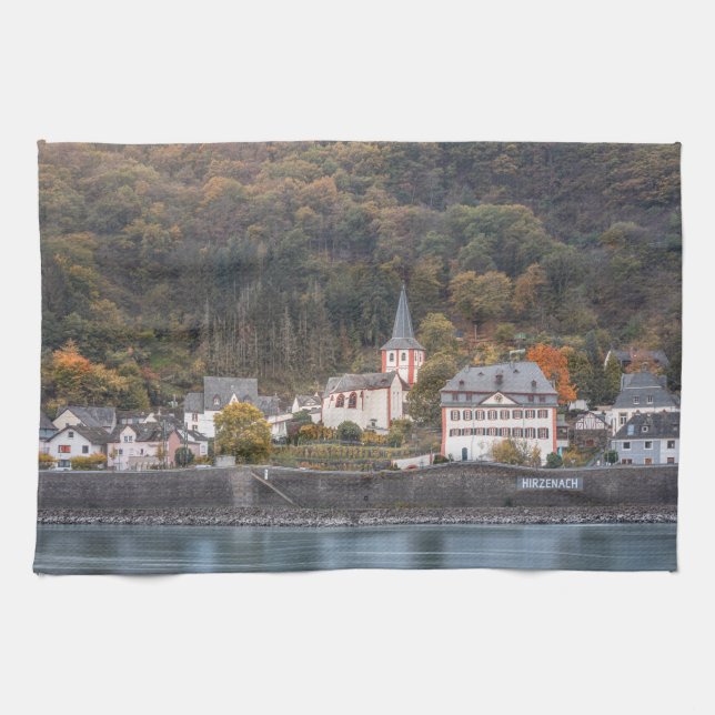 Hirzenach Deutschland Geschirrtuch (Horizontal)