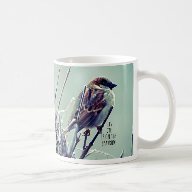 HIs Auge ist auf dem Sparrow Kaffeetasse (Rechts)