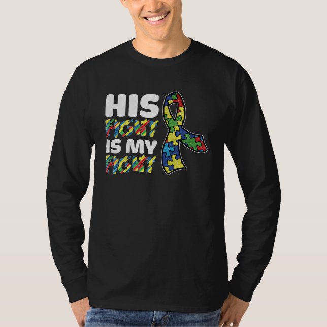 His Fight Is My Fight Autism Awareness Mens Womens T-Shirt (Vorderseite)