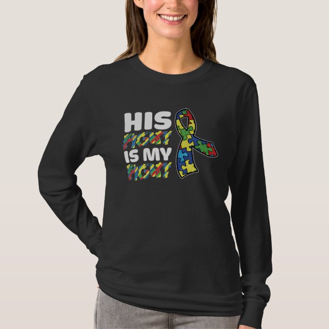 His Fight Is My Fight Autism Awareness Mens Womens T-Shirt (Vorderseite)