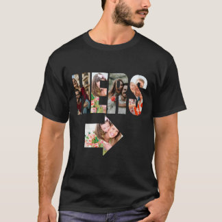 His & Hers | Matching Couple Photo Collage T-Shirt