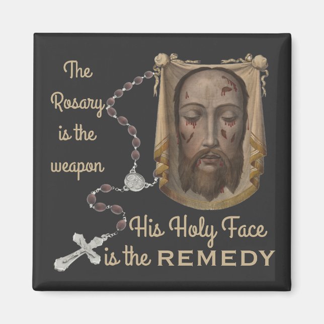 His Holy Face is the REMEDY Magnet (Vorne)