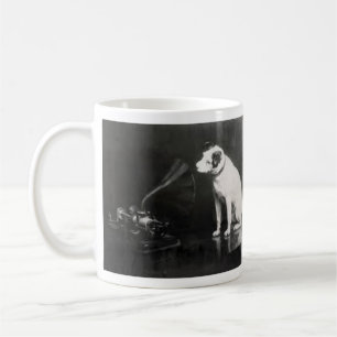 His Master's Voice Schwarz-Weiß Vintage Kaffeetasse