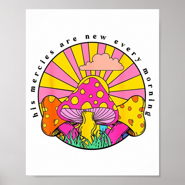 His Mercies Are New Every Morning Christian Faith  Poster (Vorne)