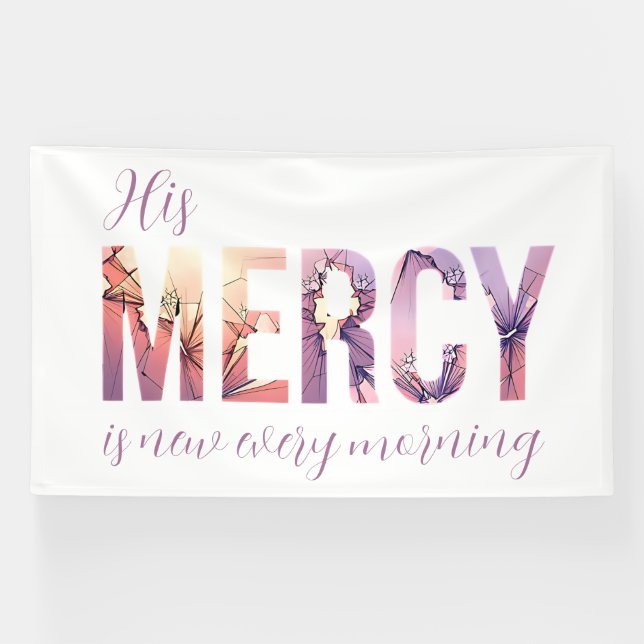 His Mercy Renews Banner (Horizontal)