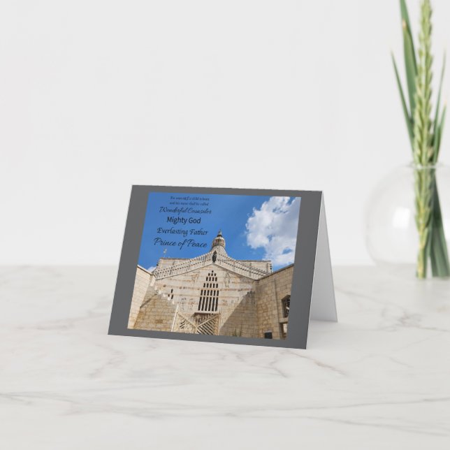 His Name is Wonderful Counselor Card (Vorderseite)