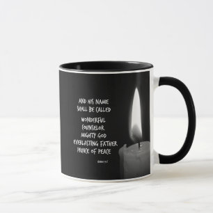 HIs Name ist Prince of Peace Bible Verse Tasse
