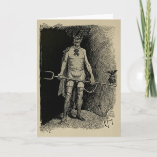 "His Satanic Majesty" Greeting Card Karte