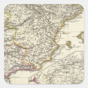 Hispania 2 quadratischer aufkleber