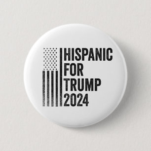 Hispanic für Trump 2024 - Amerikanische Patriotisc Button