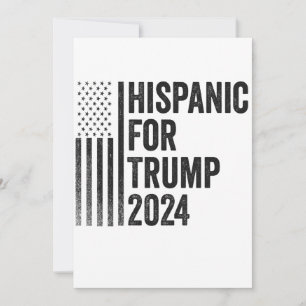 Hispanic für Trump 2024 - Amerikanische Patriotisc Dankeskarte