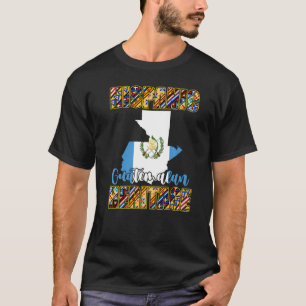 Hispanic Guatemala Heritage Guatemala Karte Flag C T-Shirt