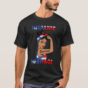 Hispanic Heritage Boricua Flag Puerto Rico T-Shirt