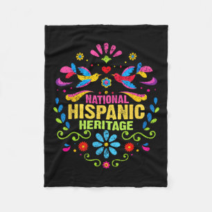 Hispanic Heritage Monat Alle Länder Herz Hand Fleecedecke