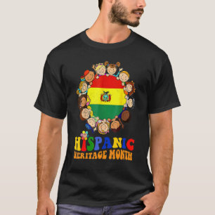 Hispanic Heritage Monat Bolivien Kinder Jungen Mäd T-Shirt