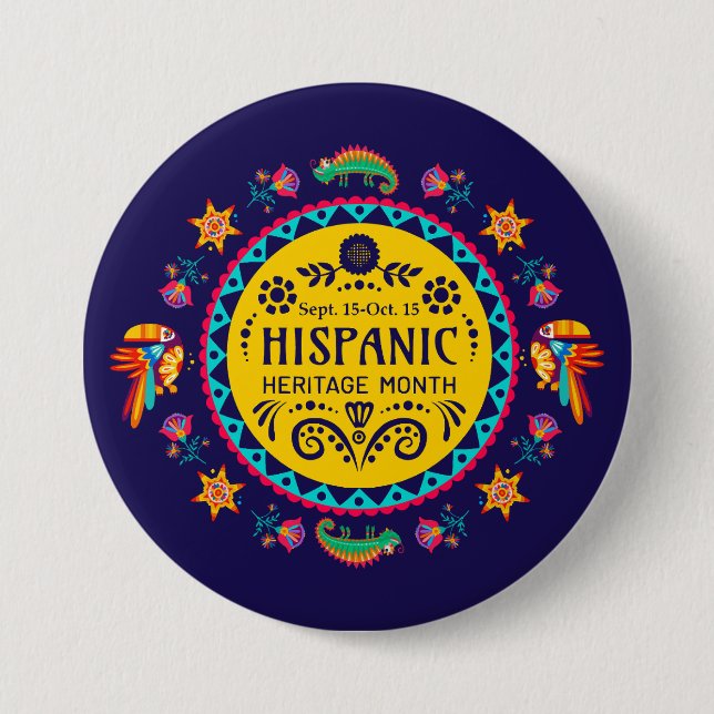 Hispanic Heritage Monat Button (Vorderseite)