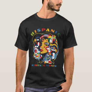 Hispanic Heritage Monat Flaggen Frauen Männer T-Shirt
