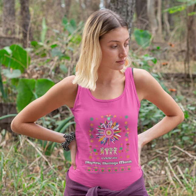 Hispanic Heritage Monat Latino Fahnen Sonnenblume  Tank Top (Von Creator hochgeladen)