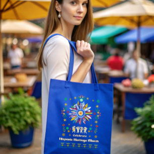 Hispanic Heritage Monat Latino Fahnen Sonnenblume Tragetasche