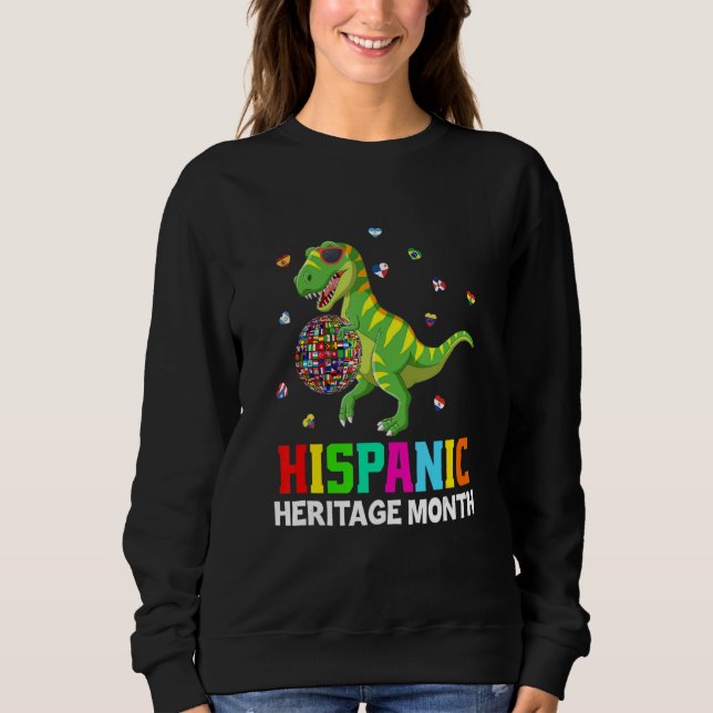 Hispanic Heritage Monat Latino Länder Flaggen Sweatshirt (Vorderseite)