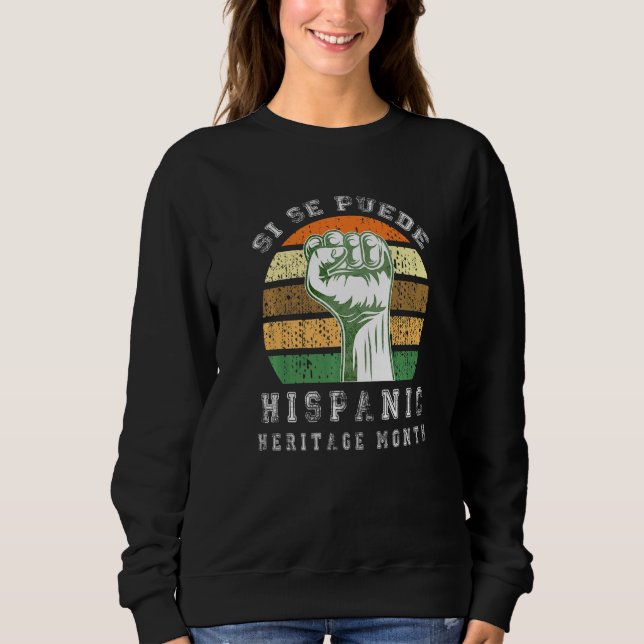 Hispanic Heritage Monat Latino Länder Flaggenbegre Sweatshirt (Vorderseite)
