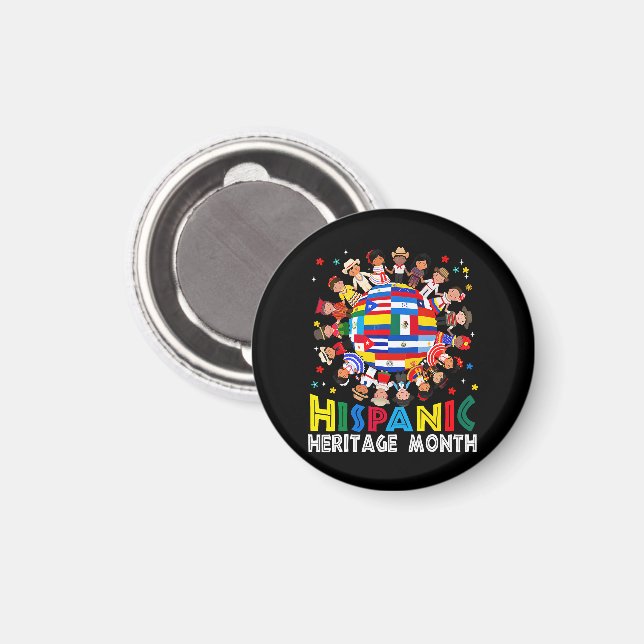 Hispanic Heritage Monat Magnet (Vorderseite/Rückseite)