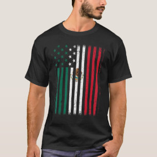 Hispanic Heritage Monat Mexiko Amerikanische Flagg T-Shirt