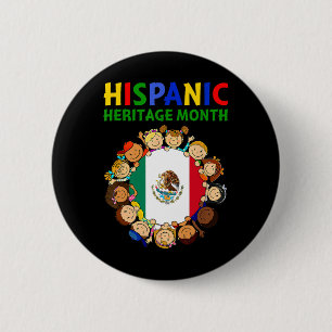 Hispanic Heritage Monat Mexiko Kinder Jungen Mädch Button