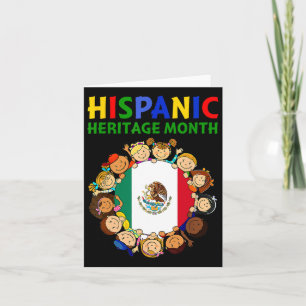 Hispanic Heritage Monat Mexiko Kinder Jungen Mädch Karte