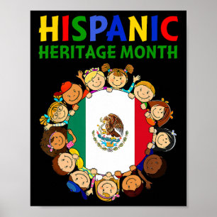 Hispanic Heritage Monat Mexiko Kinder Jungen Mädch Poster