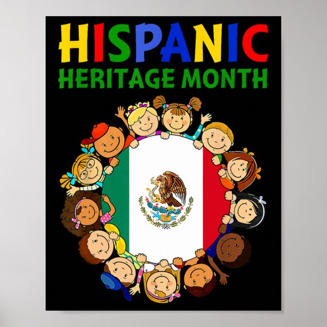 Hispanic Heritage Monat Mexiko Kinder Jungen Mädch Poster (Vorne)
