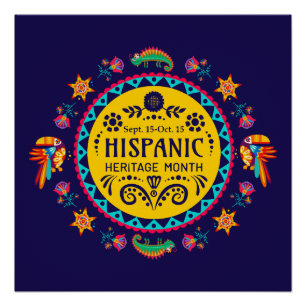 Hispanic Heritage Monat Poster