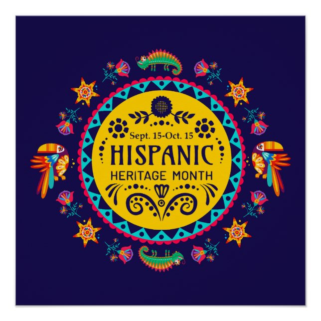 Hispanic Heritage Monat Poster (Vorderseite)
