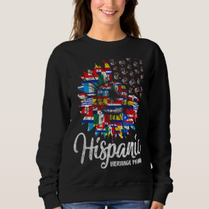 Hispanic Heritage Monat Sonnenblumen Latino Länder Sweatshirt