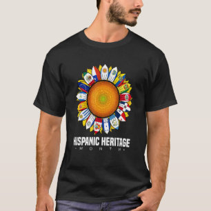Hispanic Heritage Monat Spanische Länder Flaggen S T-Shirt