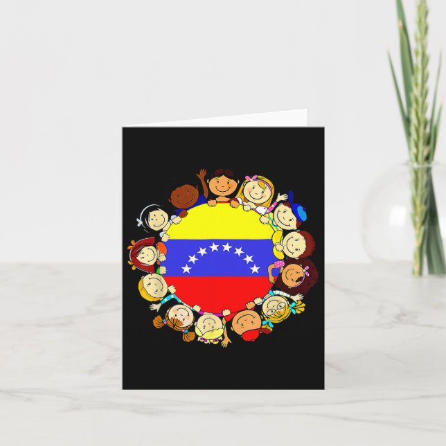 Hispanic Heritage Monat Venezuela Kinder Junge Ven Karte (Vorderseite)
