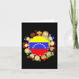 Hispanic Heritage Monat Venezuela Kinder Junge Ven Karte