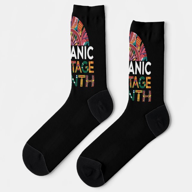 Hispanic Heritage Monte Black Socks Socken (Linkes Detail)