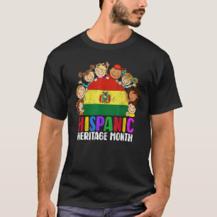 Hispanic Heritage Monte Bolivien Boy Girls Kind La T-Shirt