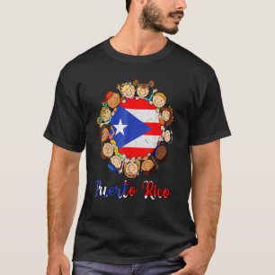 Hispanic Heritage Monte Puerto Rico Kinder Jungen T-Shirt