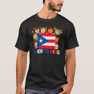 Hispanic Heritage Monte Puerto Rico Kinder Jungen  T-Shirt