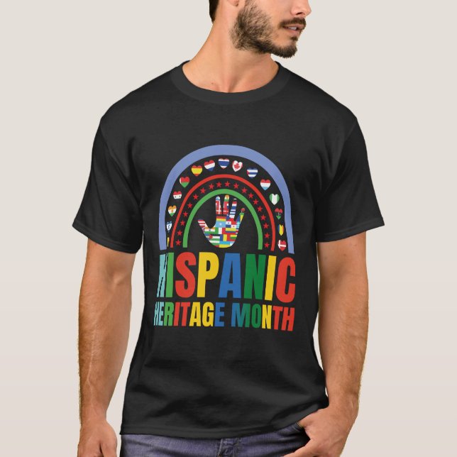 Hispanic Heritage Month Celebration Apparel. T-Shirt (Vorderseite)