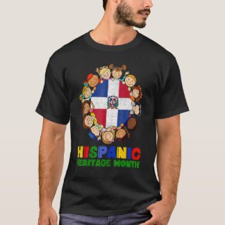 Hispanic Heritage Month Dominican Kids Boys Girls T-Shirt