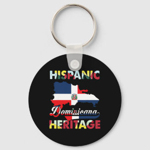 Hispanic Heritage Month Dominikanische Republik Fl Schlüsselanhänger