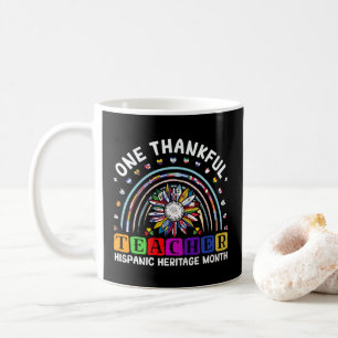 Hispanic Heritage Month Ein dankbarer Lehrer Latei Kaffeetasse