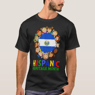 Hispanic Heritage Month El Salvador Kindermädchen T-Shirt
