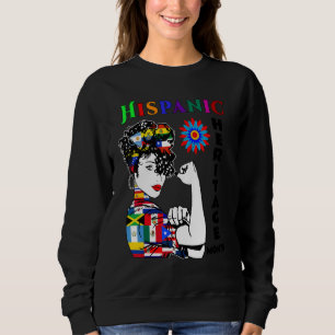 Hispanic Heritage Month Frau Lateinamerikanische L Sweatshirt
