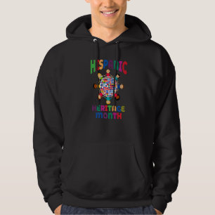 Hispanic Heritage Month für Kinder Alle Länder Fla Hoodie